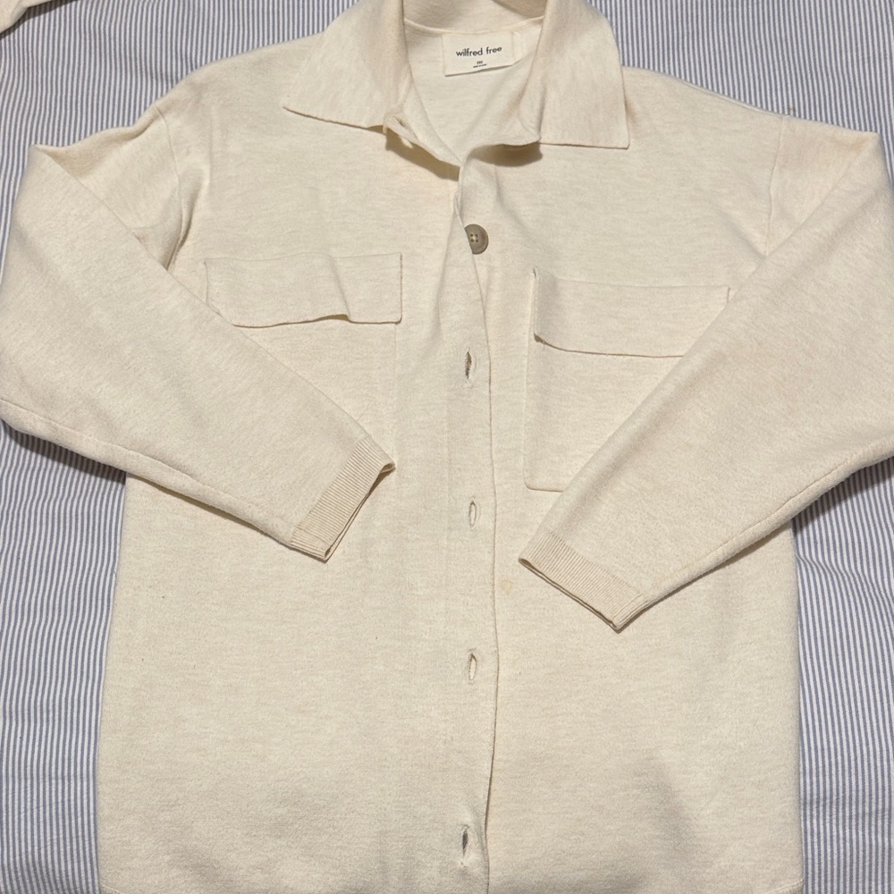 Wilfred Free Cream Knit Top